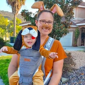 Infant PUPPY Halloween Costume with Mama Dog Accessories